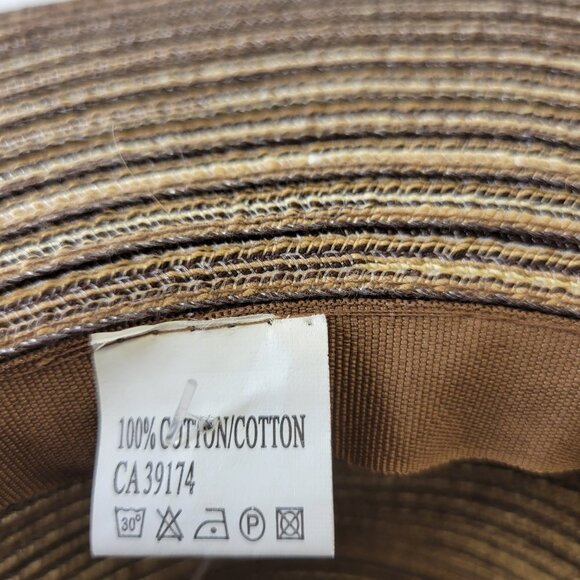 WOMENS Cotton Bendable Wide Brim Large Wedding, Summer Beach Holiday Party Hat - Picture 16 of 16